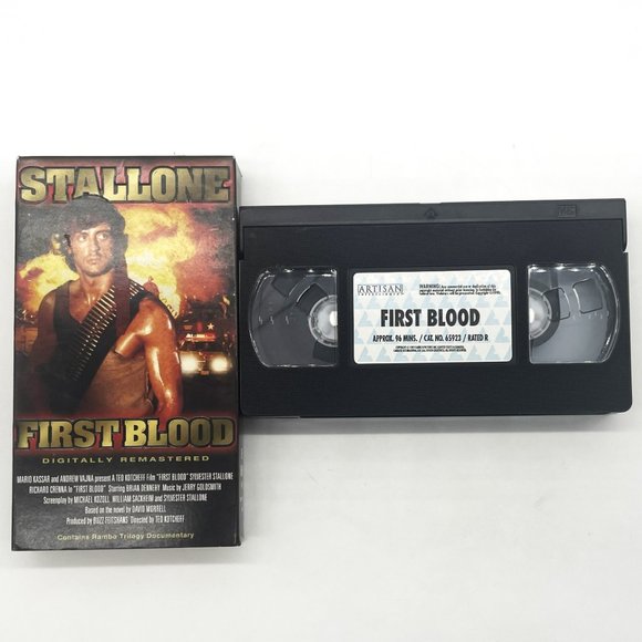Vintage 1982 Rambo-First Blood Sylveter Stallone Digitally‎ Remastered Bonus VHS - Picture 4 of 4